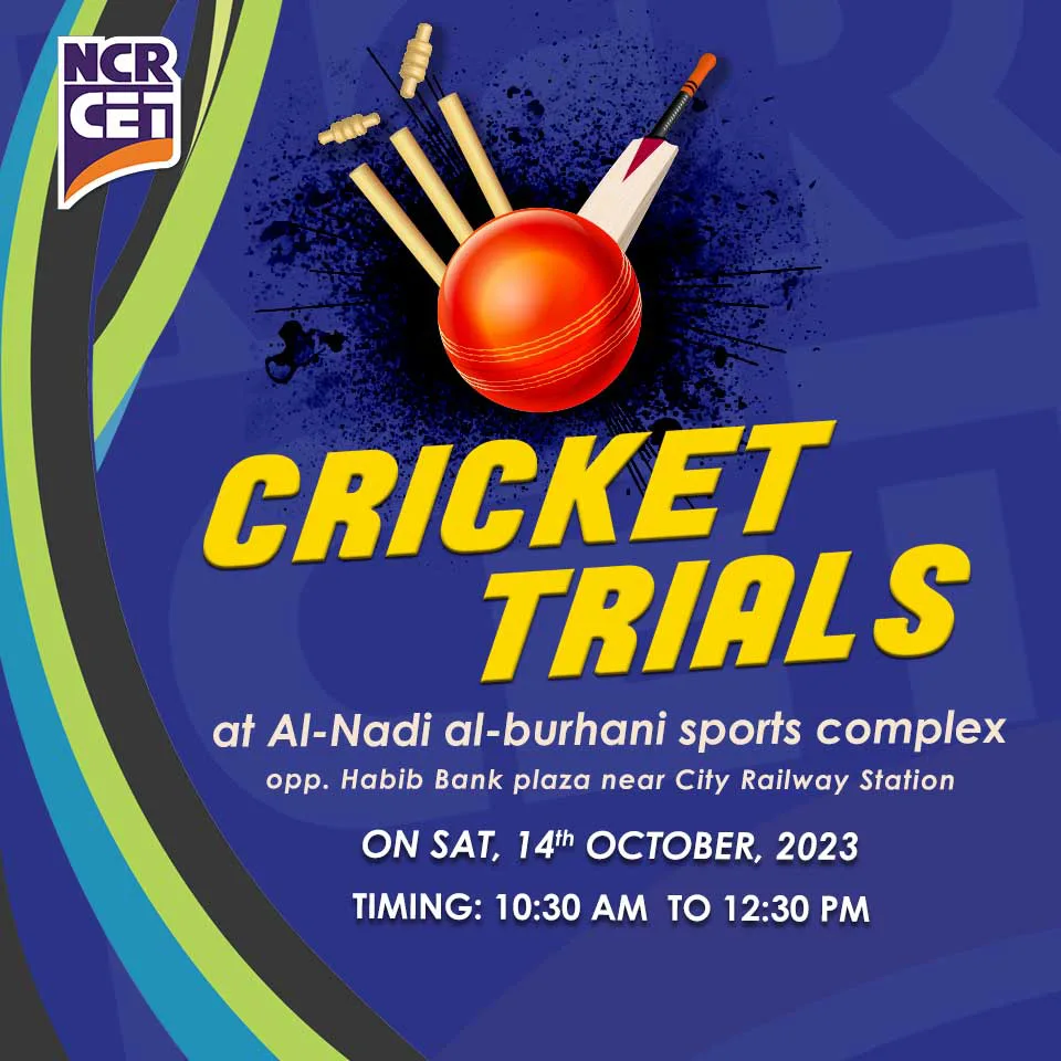 NCR-CET College Cricket Trials 2023