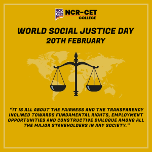 WORLD SOCIAL JUSTICE DAY 20th February