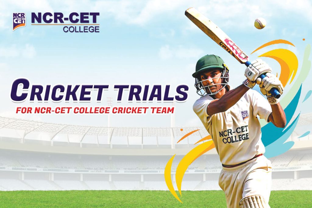 NCR-CET College Cricket Trials 2024