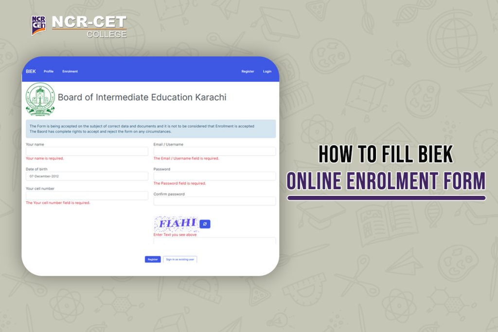 BIEK Online Enrolment Form 2024-25