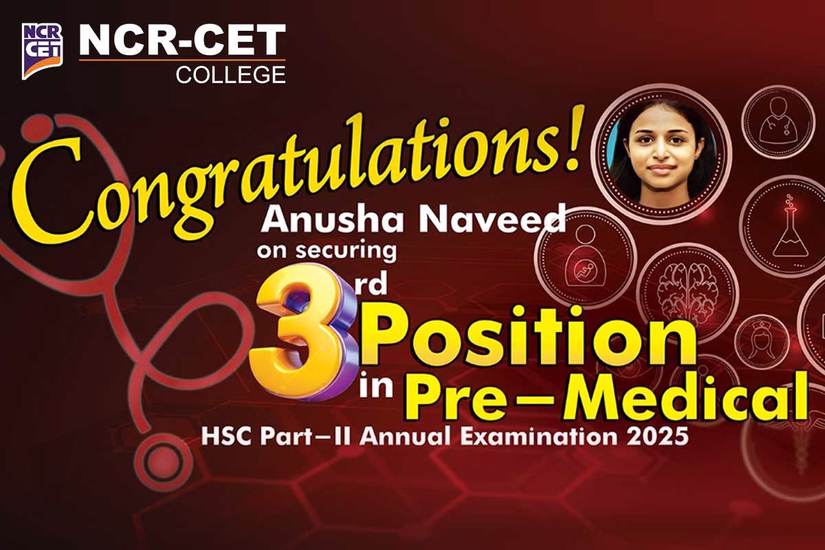 NCR-CET College secured 3rd Position in BIEK-Annual Exam 2025